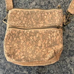 Cork Textured Crossbody Bag